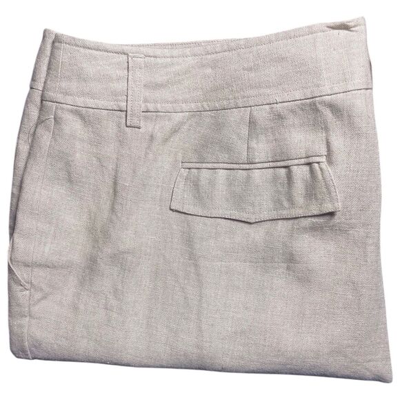 Michael Kors Plus Size 20W Wide Leg Linen Trousers Cuffed Beige NWT - Picture 16 of 16